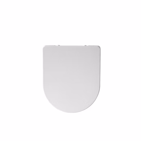 D Shape Toilet Seat Soft Close with Rost-Free Soft Close Hinge